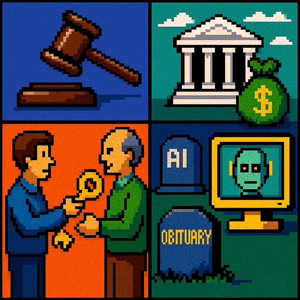⚖️ Laws, Loans & Legacy—Plus: AI Obits Stir Ghostly Questions